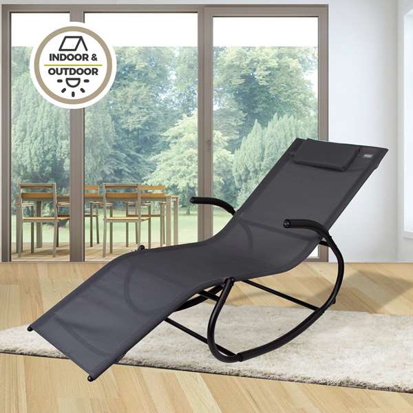 Color Baby Tumbona - Chaise longue Aktive en Textilene et acier, 172 x 53 x 75 cm, âge minimum 3 ans