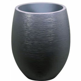 Eda Pot de fleurs Rond Egg Ø 50cm - Gris Anthracite