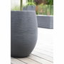 Eda Pot de fleurs Rond Egg Ø 50cm - Gris Anthracite