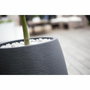 Eda Pot de fleurs Rond Egg Ø 50cm - Gris Anthracite