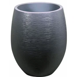 EDA Bac Graphit Ø 50cm - Pot de fleurs rond anthracite, 53 L (Ø 50 x H. 53 cm)