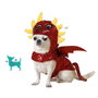 BigBuy Pets Déguisement pour Chien Dragon Rouge Taille L