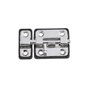 WOLFPACK LINEA PROFESIONAL Pasador avec base en plastique 35 mm, chromé