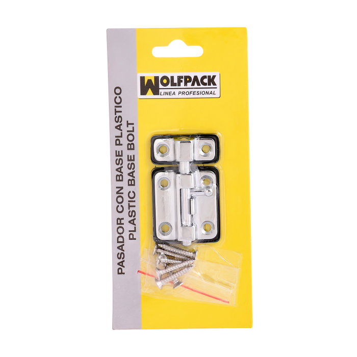 WOLFPACK LINEA PROFESIONAL Pasador avec base en plastique 35 mm, chromé