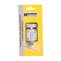 WOLFPACK LINEA PROFESIONAL Pasador avec base en plastique 35 mm, chromé