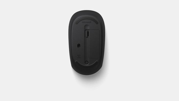 Microsoft Souris Bluetooth 5.0 avec batterie longue durée, jusqu'à 12 mois, 2.4 GHz, portée 10 m, design compact, Noir
