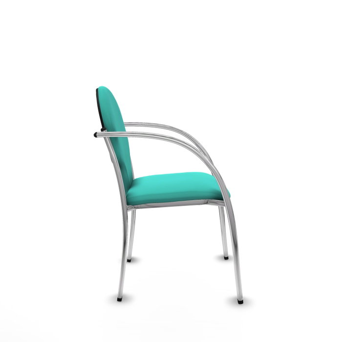 Piqueras Y Crespo Chaise Hellín turquoise avec bras fixes