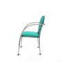 Piqueras Y Crespo Chaise Hellín turquoise avec bras fixes
