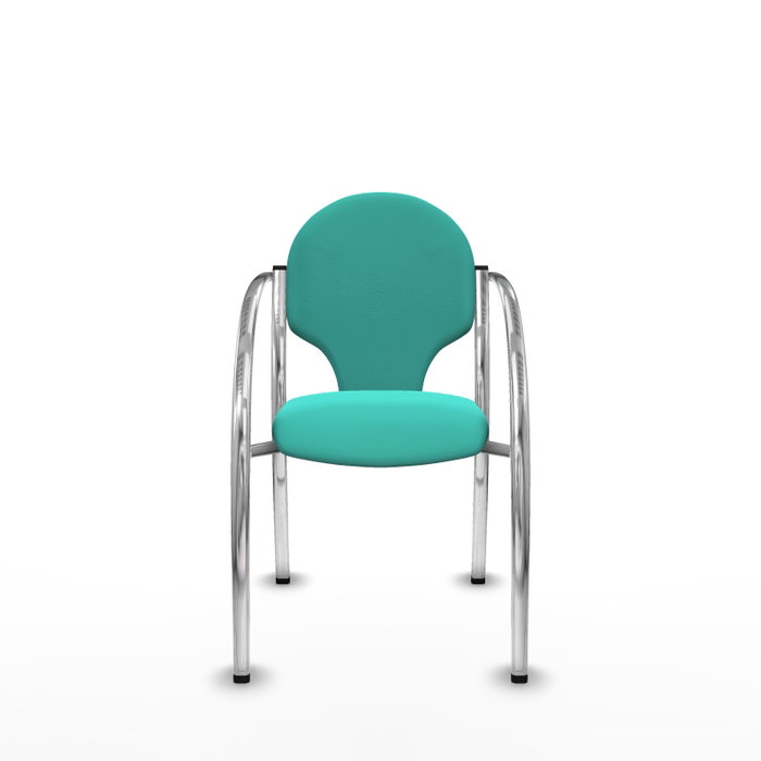 Piqueras Y Crespo Chaise Hellín turquoise avec bras fixes