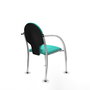Piqueras Y Crespo Chaise Hellín turquoise avec bras fixes