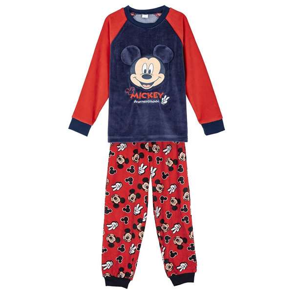 Cerdá Pyjama long en polaire coral avec applications Mickey pour 6 ans