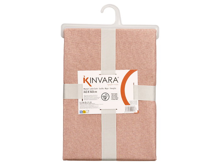 Kinvara Nappe en polyester rose palo 140x140 cm (Set de 12)