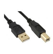 MicroConnect Câble USB 2.0 A-B, 5m, Noir