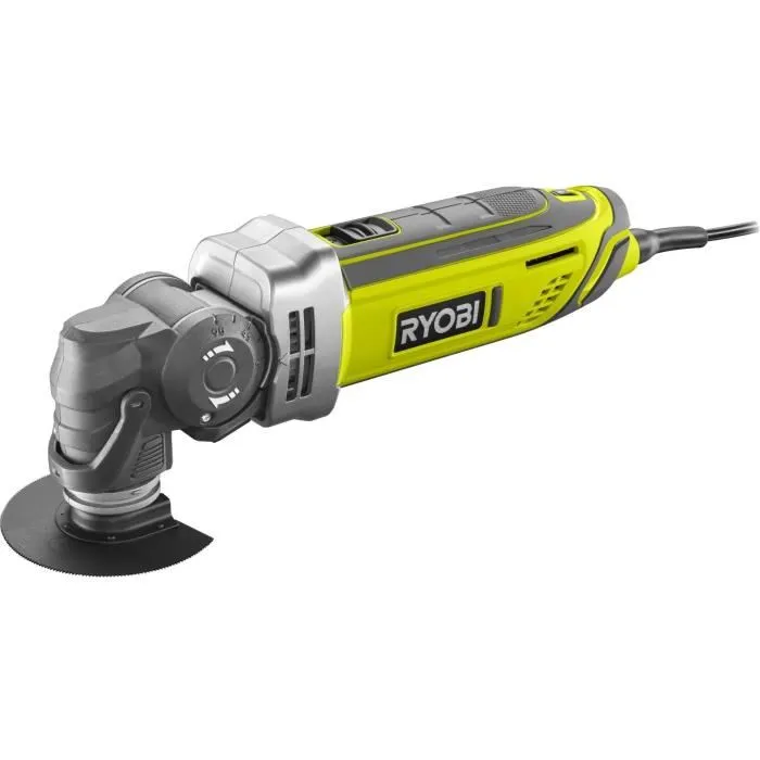 Ryobi RMT300-SA Multitool oscillant 300W, Sac avec plateau de ponçage, 24 feuilles abrasives et lames pour bois, métal, plongeantes et diamant