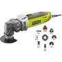Ryobi RMT300-SA Multitool oscillant 300W, Sac avec plateau de ponçage, 24 feuilles abrasives et lames pour bois, métal, plongeantes et diamant