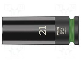 WERA Douille à impact 6 pans HEX 21mm 1/2 inch