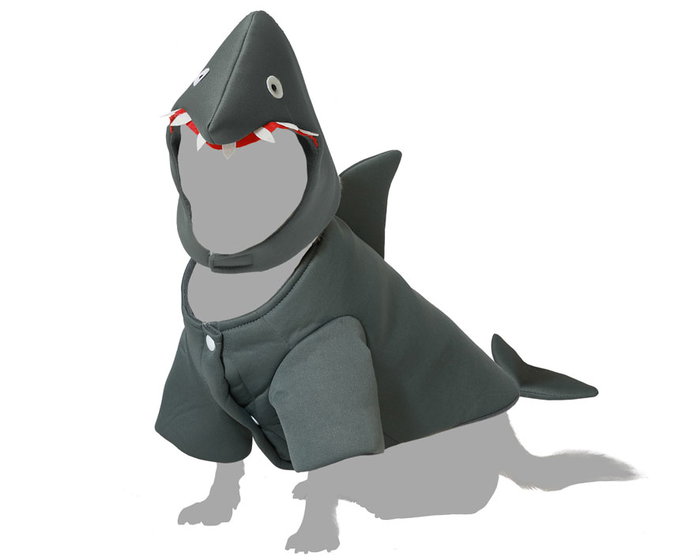 Tiburon M Déguisement pour Chien Costume de Requin Gris - Taille M - 100% Polyester Tiburon M Déguisement pour Chien Costume de Requin Gris - Taille M - 100% Polyester