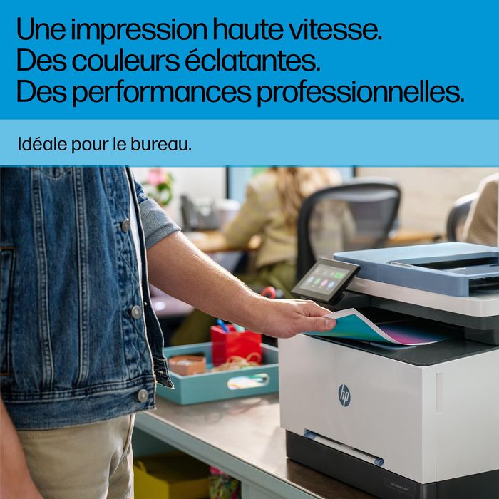 HP Imprimante Laserjet Pro 3302fdn - Multifonction couleur avec impression recto-verso, scanner, copieur, fax, écran tactile et port USB