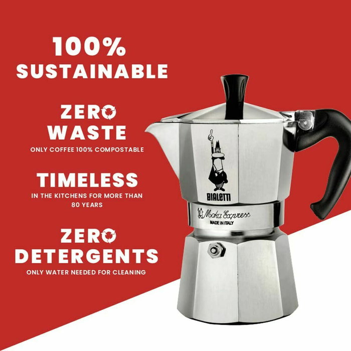 Bialetti La Mokina Cafetière italienne Inox 40 ml