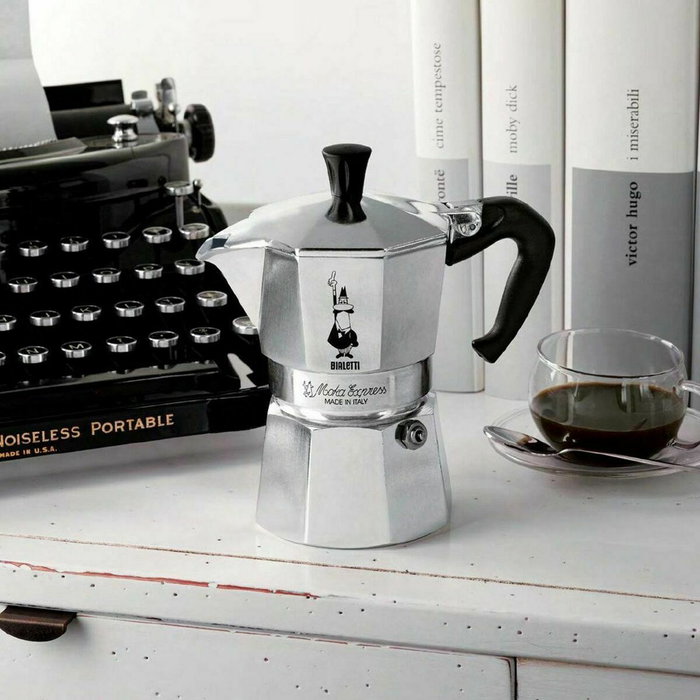 Bialetti La Mokina Cafetière italienne Inox 40 ml
