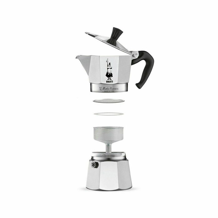 Bialetti La Mokina Cafetière italienne Inox 40 ml