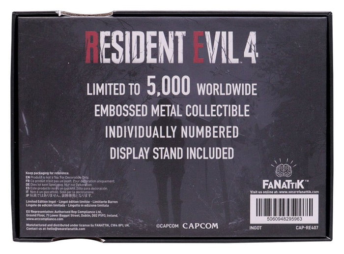 FaNaTtik Resident Evil 4 Pack de 3 Répliques Level 3 Keycards Limited Edition