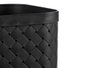 Pincello Corbeille Carrée Noire 19.8x26x19.3 cm Plastique (Set de 12)