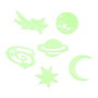 Home Deco Kids Lot de 24 autocollants phosphorescents assortis