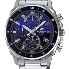 Edifice Montre Homme EFV-600D-2AVUEF Chronographe Quartz Gris Acier, Verre Minéral, Etanchéité 10 Bars