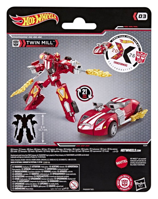 Hasbro Transformers x Hot Wheels Twin Mill Deluxe Class
