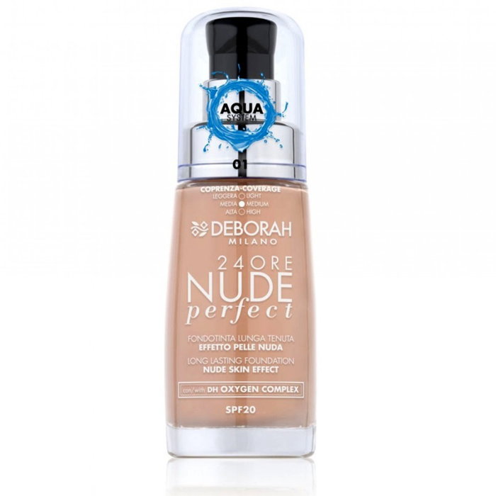 Deborah Maquillage 24h Perfect Nude 01 - Fond de teint longue tenue couleur nude Deborah Maquillage 24h Perfect Nude 01 - Fond de teint longue tenue couleur nude