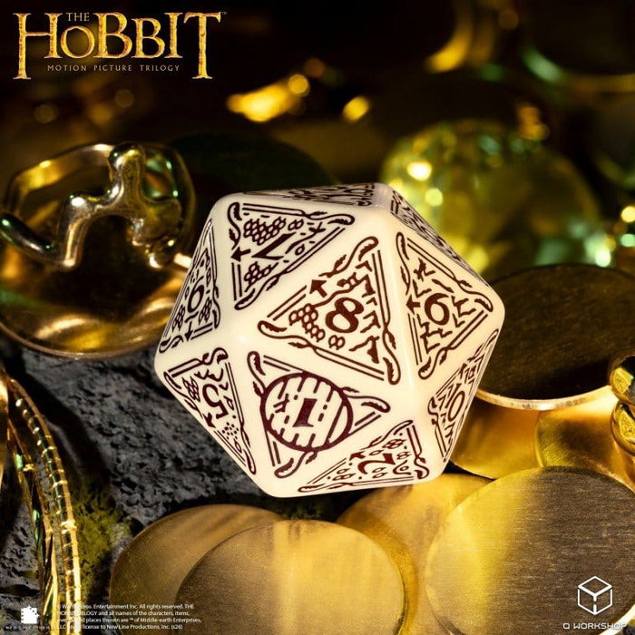 Q Workshop Le Hobbit Spindown jumbo dé Terra TCG D20