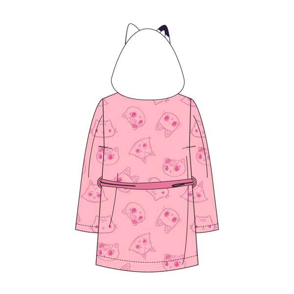 Cerdá - Batín coral fleece Gabby's Dollhouse avec applications - Pour fille de 5 ans - Taille vêtement 5 ans - Rose