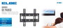 ELBE SP-2460-F Support TV mural fixe pour écrans 24 à 40 pouces (60-100 cm), max 15 kg, compatible VESA 50x50, 75x75, 100x200, 150x150, 200x200, noir