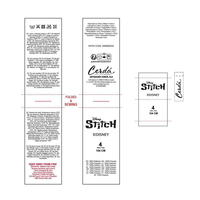 Pyjama Enfant Stitch Bleu