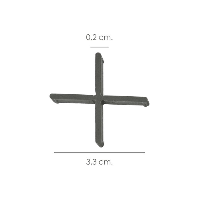 Wolfpack Linea Profesional Crucetas Cruz 2mm (Bol. 250 pz)