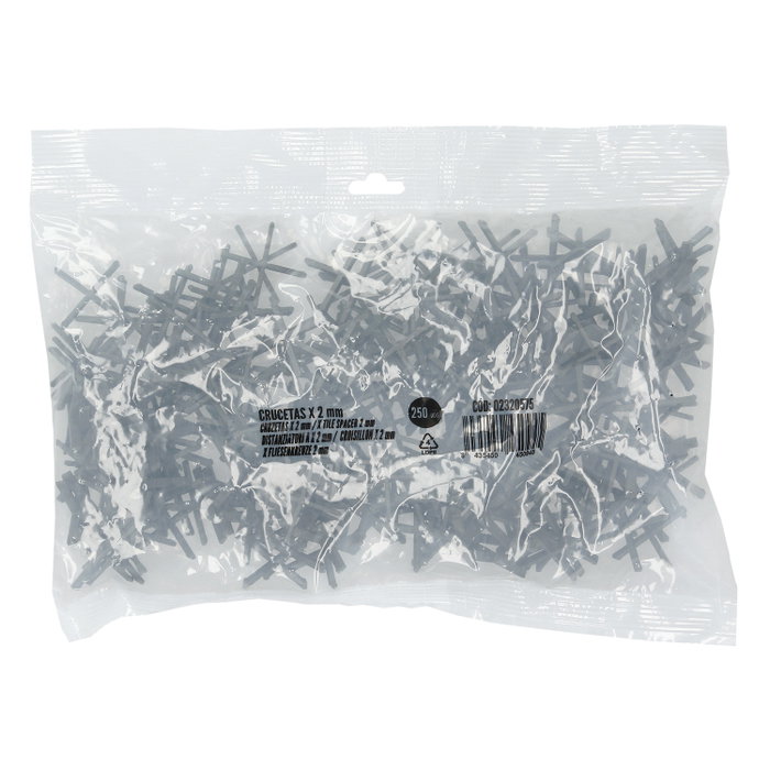 Wolfpack Linea Profesional Crucetas Cruz 2mm (Bol. 250 pz)