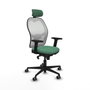 Piqueras y Crespo Chaise de Bureau Jorquera avec Appui-tête Vert émeraude