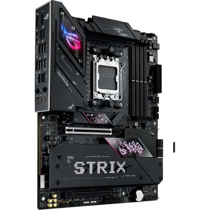 ASUS ROG STRIX B850-E GAMING WiFi, Carte mère ATX AMD B850 Socket AM5, Wi-Fi 7, Ethernet 5 Gb/s, DDR5, SATA/M.2 ASUS ROG STRIX B850-E GAMING WiFi, Carte mère ATX AMD B850 Socket AM5, Wi-Fi 7, Ethernet 5 Gb/s, DDR5, SATA/M.2