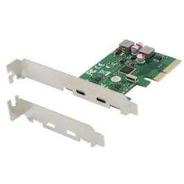 Conceptronic PCI Express 4X 2 ports USB-C USB 3.2 Gen 2 10 Gbps Carte contrôleur pour ordinateur de bureau