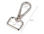 Innspiro Mosqueton avec anneau rectangulaire Zamak Nickel 17 mm, 5 unités