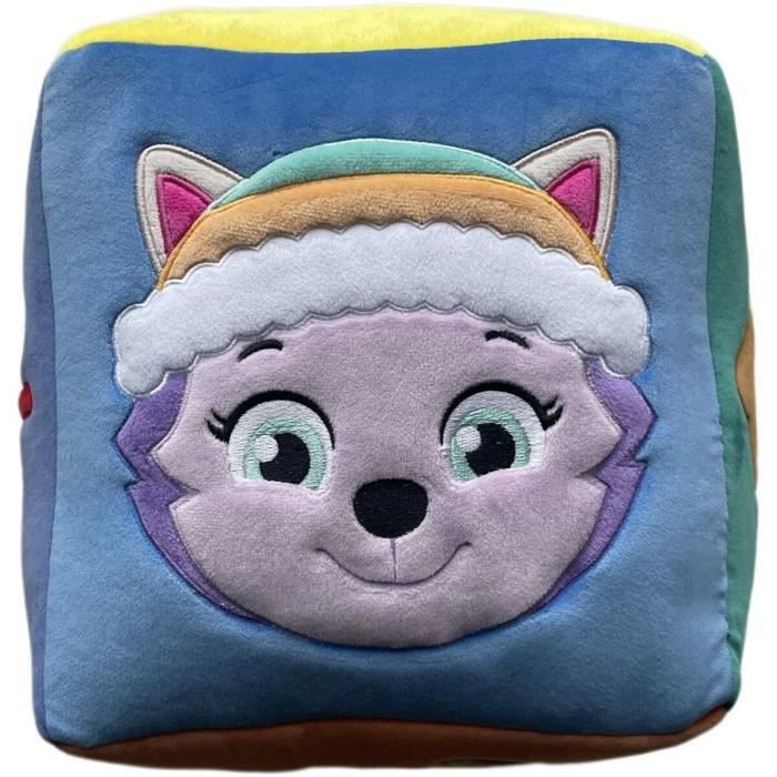 Pat' Patrouille Coussin Cube Premium Multicouleur 25 x 25 x 25 cm