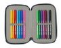 Safta Plumier double poche 29 pièces Real Madrid Équipement 25/26 12,5x19,5x4 cm pour enfants à partir de 3 ans