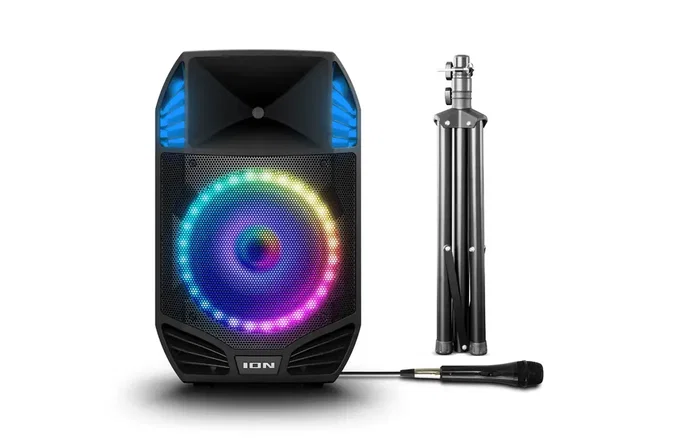 ION Enceinte Portable Biamplifiée 500W avec Bluetooth 5.0 et Lumières Multicolores – Total Pa Prime