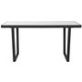 Table de Salle à Manger Home ESPRIT Blanc Noir Métal 150 x 80 x 75 cm