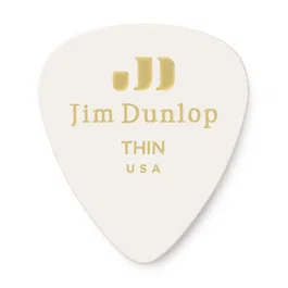 DUNLOP Pack de 72 médiators Genuine Celluloid Classic Blanca - Thin