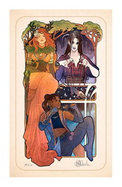 Critical Role impression Art Marisha Ray: 10th Anniversary Art Nouveau Illustrations 46 x 28 cm - non encadrée