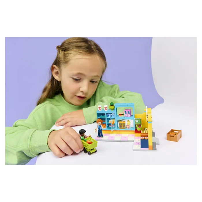 Lego 42680 - LEGO Friends L'Épicerie de Heartlake City, Jeu de Construction avec 2 Mini-Poupées, Chien Figurine et Accessoires pour Enfants Dès 5 Ans