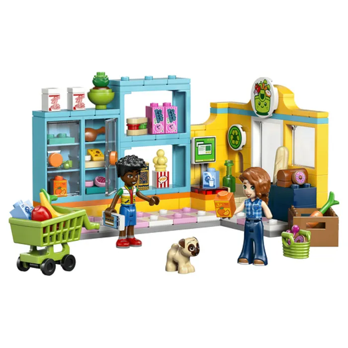 Lego 42680 - LEGO Friends L'Épicerie de Heartlake City, Jeu de Construction avec 2 Mini-Poupées, Chien Figurine et Accessoires pour Enfants Dès 5 Ans