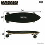 Colorbaby Skateboard Santa Monica Skater en bois 74 x 22 cm